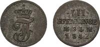 Mecklenburg-Schwerin 3 Pfennig Paul Friedrich 1837-1842 -