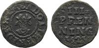 Mecklenburg-Schwerin Cu 3 Pfennig Adolf Friedrich I. 1610-1658 -