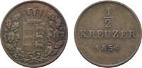 Württemberg Cu 1/2 Kreuzer Wilhelm I. 1816-1864 -