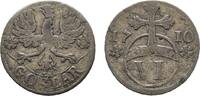 Goslar, Stadt 6 Pfennig 1710 Winz. Schrötlingsfehler, sehr schön 20,00 EUR  plus 5,00 EUR verzending