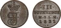 Mecklenburg-Schwerin 3 Pfennig Friedrich Franz I. 1785-1837 -
