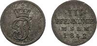 Mecklenburg-Schwerin 3 Pfennig Paul Friedrich 1837-1842 -