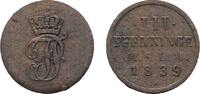 Mecklenburg-Schwerin 3 Pfennig Paul Friedrich 1837-1842 -