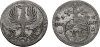 Goslar, Stadt 6 Pfennig 1736 HCRF Selten. Sehr schön 35,00 EUR  plus 5,00 EUR verzending