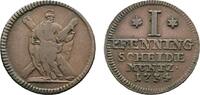 Braunschweig-Calenberg-Hannover Ausbeute Cu Pfennig Georg II. 1727-1760 -