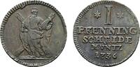 Braunschweig-Calenberg-Hannover Ausbeute Cu Pfennig Georg II. 1727-1760 -