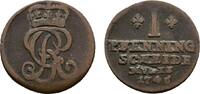 Braunschweig-Calenberg-Hannover Cu Pfennig Georg II. 1727-1760 -
