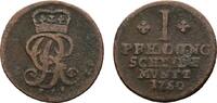 Braunschweig-Calenberg-Hannover Cu Pfennig Georg II. 1727-1760 -