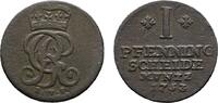 Braunschweig-Calenberg-Hannover Cu Pfennig Georg II. 1727-1760 -