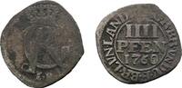 Braunschweig-Calenberg-Hannover 4 Pfennig Georg II. 1727-1760 -