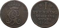 Braunschweig-Calenberg-Hannover Cu Pfennig Georg II. 1727-1760 -