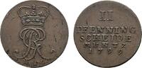 Braunschweig-Calenberg-Hannover Cu 2 Pfennig Georg III. 1760-1820 -