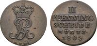 Braunschweig-Calenberg-Hannover Cu 2 Pfennig Georg III. 1760-1820 -