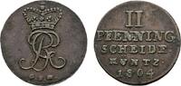 Braunschweig-Calenberg-Hannover Cu 2 Pfennig Georg III. 1760-1820 -