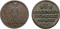 Braunschweig-Calenberg-Hannover Cu Pfennig Georg III. 1760-1820 -