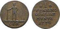 Braunschweig-Calenberg-Hannover Cu Pfennig Georg III. 1760-1820 -