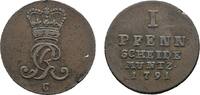 Braunschweig-Calenberg-Hannover Cu Pfennig Georg III. 1760-1820 -