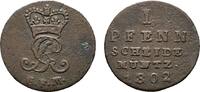 Braunschweig-Calenberg-Hannover Cu Pfennig Georg III. 1760-1820 -
