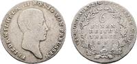 Brandenburg-Preußen 1/6 Taler Friedrich Wilhelm III. 1797-1840 -