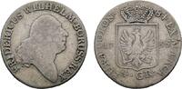 Brandenburg-Preußen 1/6 Taler (4 Groschen) Friedrich Wilhelm II. 1786-1797 -