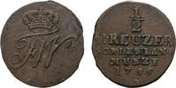 Brandenburg-Preußen Cu 1/2 Kreuzer Friedrich Wilhelm II. 1786-1797 -