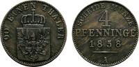 Brandenburg-Preußen Cu 4 Pfennig Friedrich Wilhelm IV. 1840-1861 -