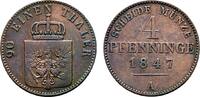 Brandenburg-Preußen Cu 4 Pfennig Friedrich Wilhelm IV. 1840-1861 -