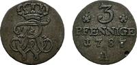 Brandenburg-Preußen 3 Pfennig Friedrich Wilhelm II. 1786-1797 -