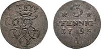 Brandenburg-Preußen 3 Pfennig Friedrich Wilhelm II. 1786-1797 -