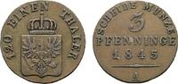 Brandenburg-Preußen Cu 3 Pfennig Friedrich Wilhelm IV. 1840-1861 -