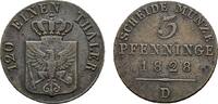 Brandenburg-Preußen Cu 3 Pfennig Friedrich Wilhelm III. 1797-1840 -