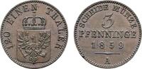 Brandenburg-Preußen Cu 3 Pfennig Friedrich Wilhelm IV. 1840-1861 -