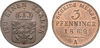 Brandenburg-Preußen Cu 3 Pfennig Wilhelm I. 1861-1888 -