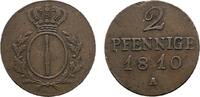 Brandenburg-Preußen Cu 2 Pfennig Friedrich Wilhelm III. 1797-1840 -