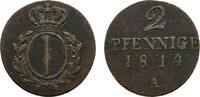 Brandenburg-Preußen Cu 2 Pfennig Friedrich Wilhelm III. 1797-1840 -