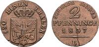 Brandenburg-Preußen Cu 2 Pfennig Friedrich Wilhelm III. 1797-1840 -