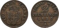 Brandenburg-Preußen Cu 2 Pfennig Friedrich Wilhelm IV. 1840-1861 -