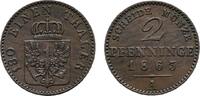 Brandenburg-Preußen Cu 2 Pfennig Wilhelm I. 1861-1888 -