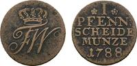 Brandenburg-Preußen Cu Pfennig Friedrich Wilhelm II. 1786-1797 -