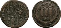 Münster, Domkapitel Cu 3 Pfennig -