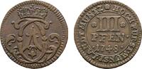 Münster, Bistum Cu 3 Pfennig Clemens August von Bayern 1719-1761 -