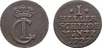 Hessen-Kassel Cu Heller Karl 1670-1730 -