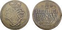 Hanau-Münzenberg Cu Heller Wilhelm VIII. von Hessen-Kassel 1736-1760 -