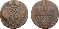 Hanau-Münzenberg Cu Heller Wilhelm VIII. von Hessen-Kassel 1736-1760 -