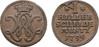 Hessen-Kassel Cu Heller Wilhelm VIII. 1751-1760 -