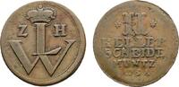 Hessen-Kassel Cu 2 Heller Wilhelm VIII. 1751-1760 -