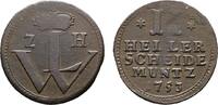 Hessen-Kassel Cu 2 Heller Wilhelm VIII. 1751-1760 -