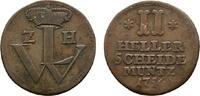 Hessen-Kassel Cu 2 Heller Wilhelm VIII. 1751-1760 -