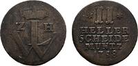 Hessen-Kassel Cu 2 Heller Wilhelm VIII. 1751-1760 -