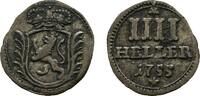 Hessen-Kassel 4 Heller Wilhelm VIII. 1751-1760 -